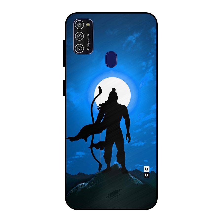 Lord Ram Illustration Metal Back Case for Galaxy M21