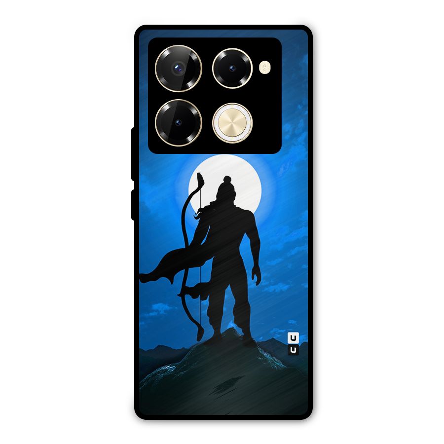 Lord Ram Illustration Metal Back Case for Infinix Note 40 Pro
