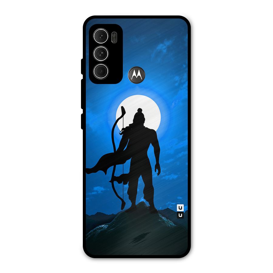 Lord Ram Illustration Metal Back Case for Moto G60