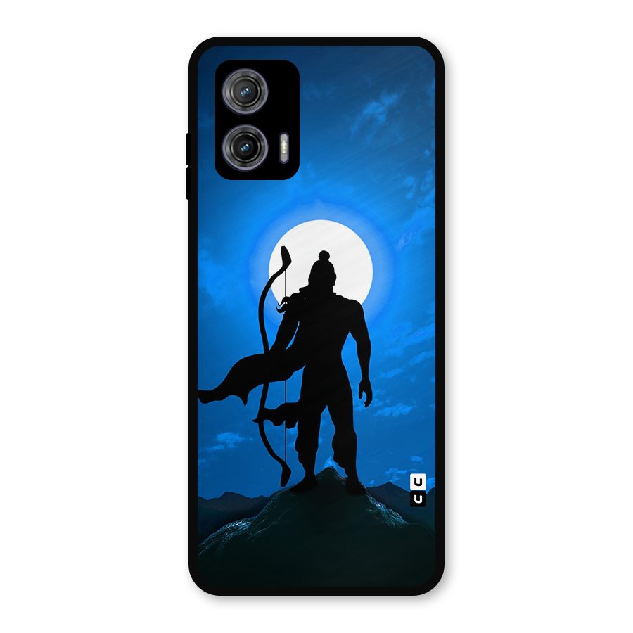 Lord Ram Illustration Metal Back Case for Moto G73