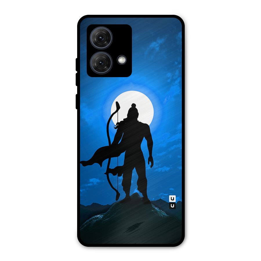 Lord Ram Illustration Metal Back Case for Moto G84
