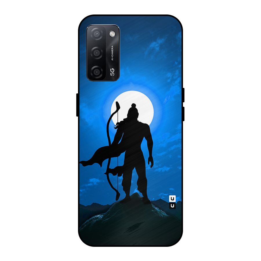 Lord Ram Illustration Metal Back Case for Oppo A53s 5G