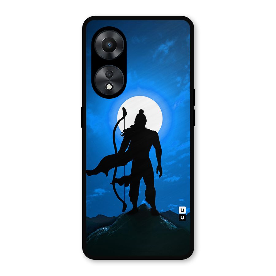 Lord Ram Illustration Metal Back Case for Oppo A78