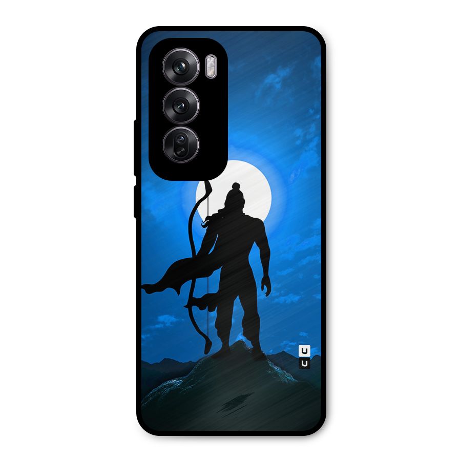 Lord Ram Illustration Metal Back Case for Oppo Reno12 Pro
