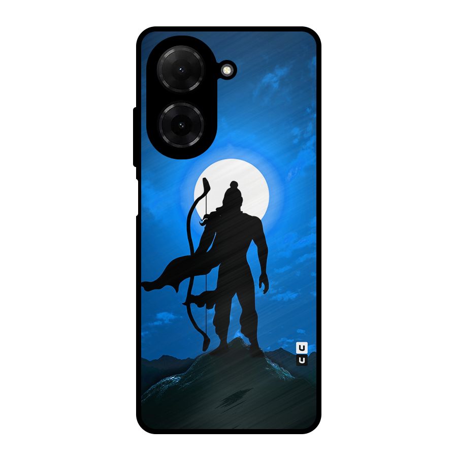 Lord Ram Illustration Metal Back Case for Poco C71