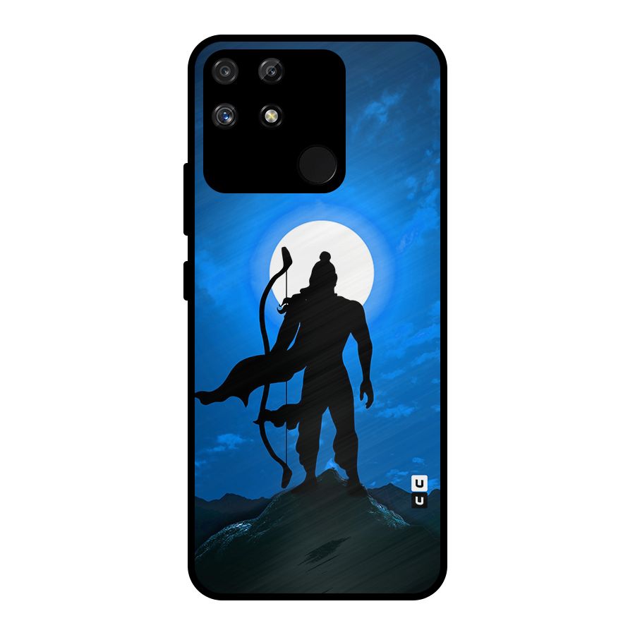 Lord Ram Illustration Metal Back Case for Realme Narzo 50A