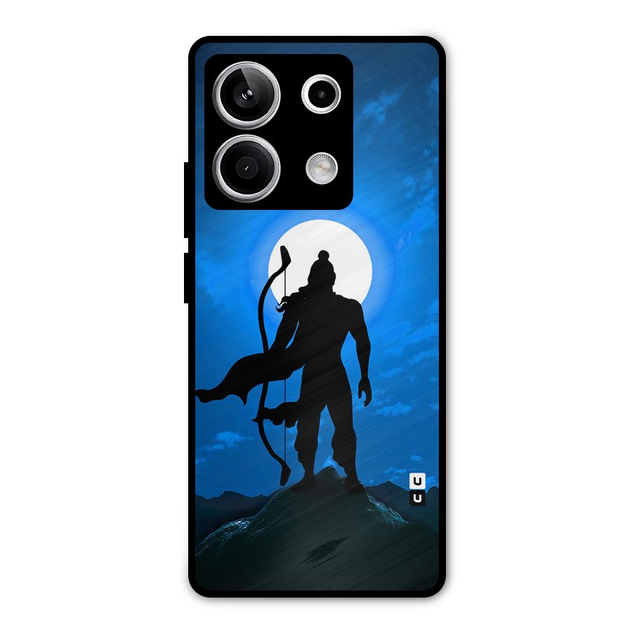 Lord Ram Illustration Metal Back Case for Redmi Note 13 5G