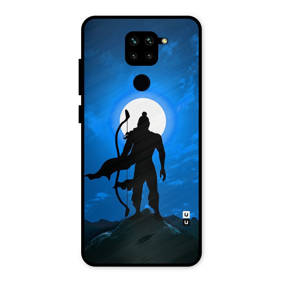 Lord Ram Illustration Metal Back Case for Redmi Note 9
