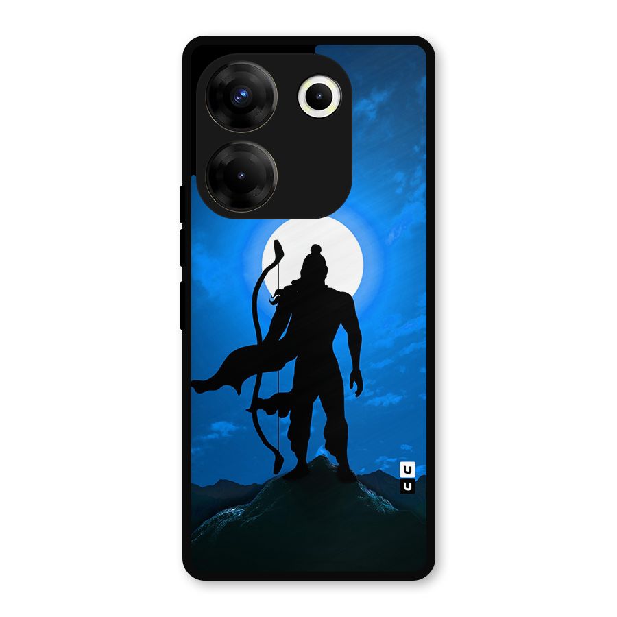 Lord Ram Illustration Metal Back Case for Tecno Camon 20 Pro