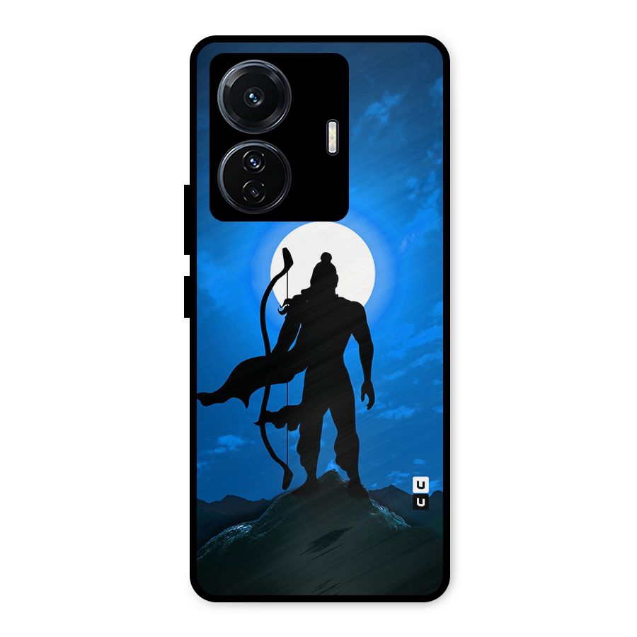 Lord Ram Illustration Metal Back Case for Vivo T1 Pro