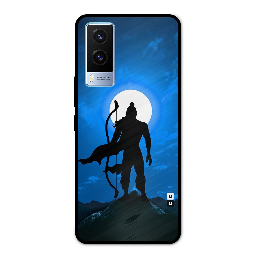 Lord Ram Illustration Metal Back Case for Vivo V21e 5G