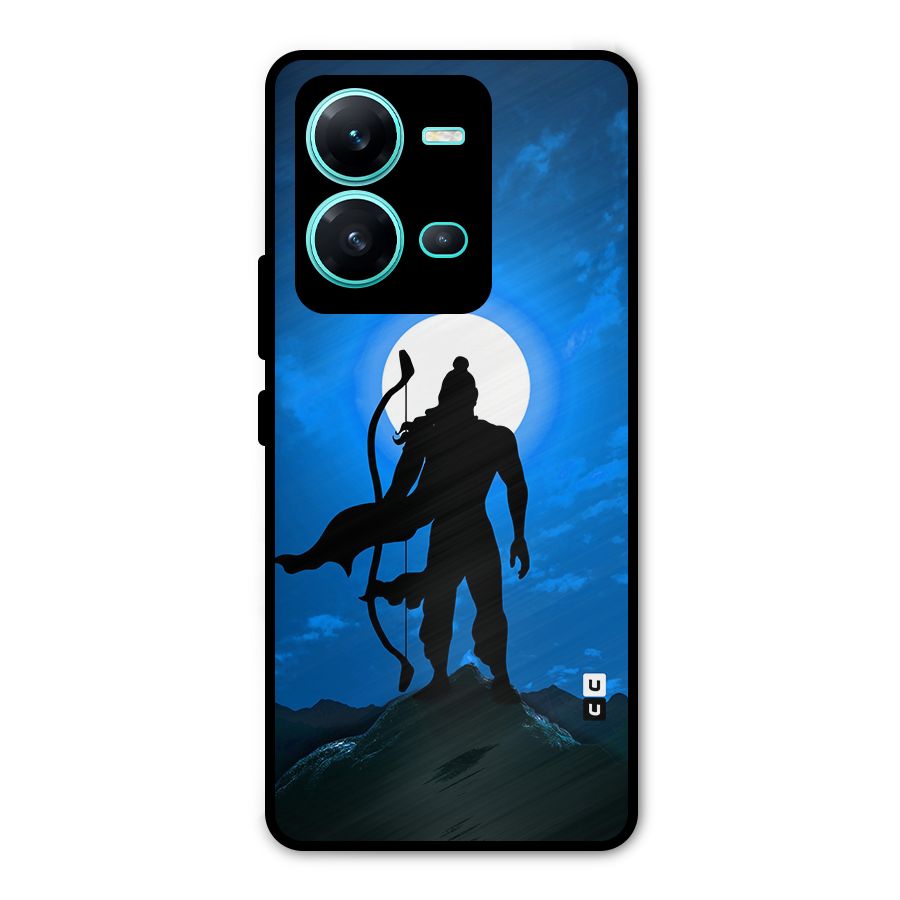 Lord Ram Illustration Metal Back Case for Vivo V25