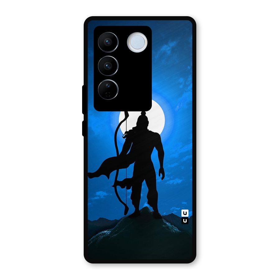Lord Ram Illustration Metal Back Case for Vivo V27