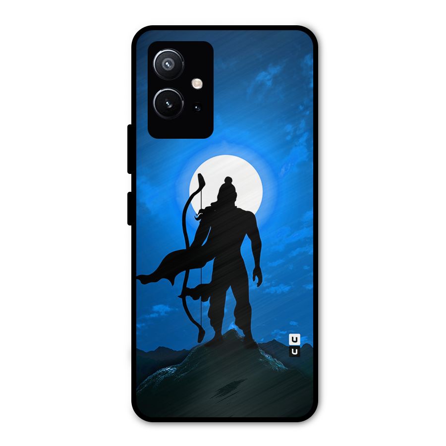 Lord Ram Illustration Metal Back Case for Vivo Y75 5G