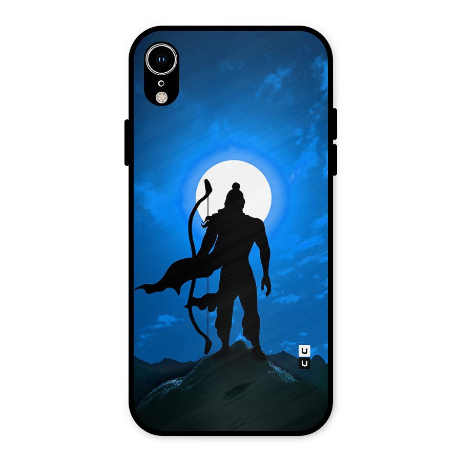 Lord Ram Illustration Metal Back Case for iPhone XR