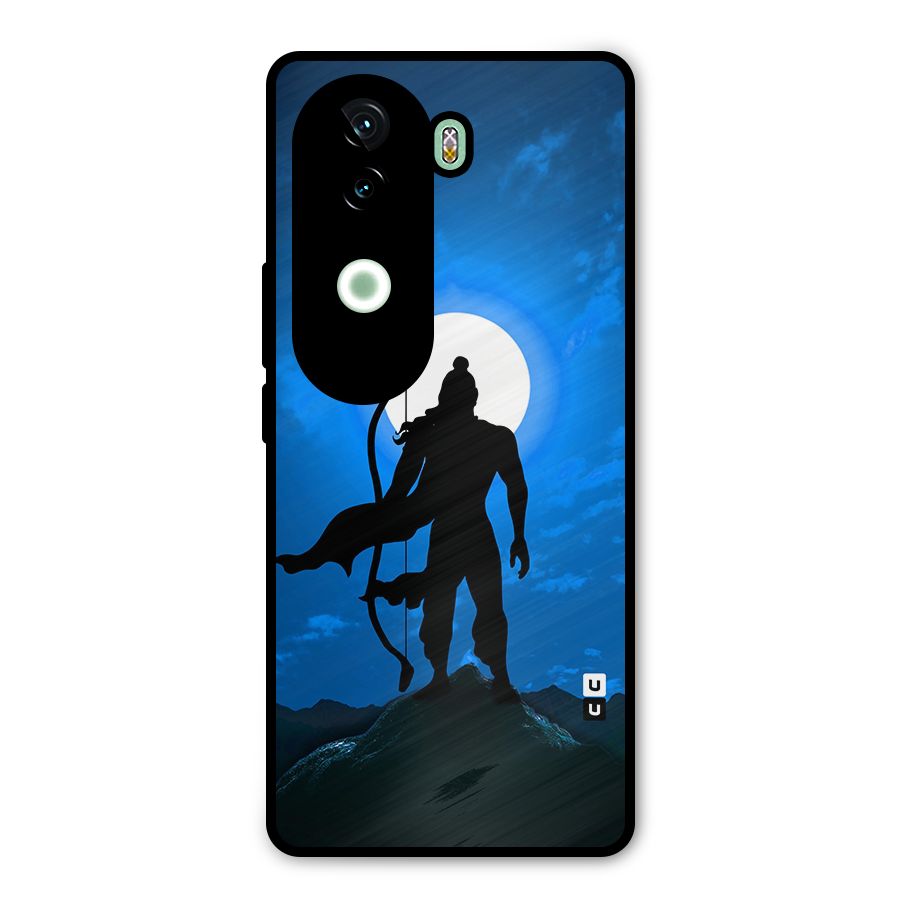 Lord Ram Illustration Metal Back Case for iQOO Z9s