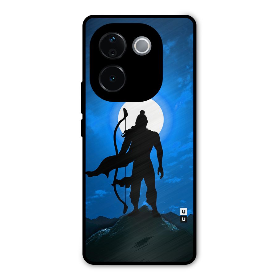 Lord Ram Illustration Metal Back Case for iQOO Z9s Pro