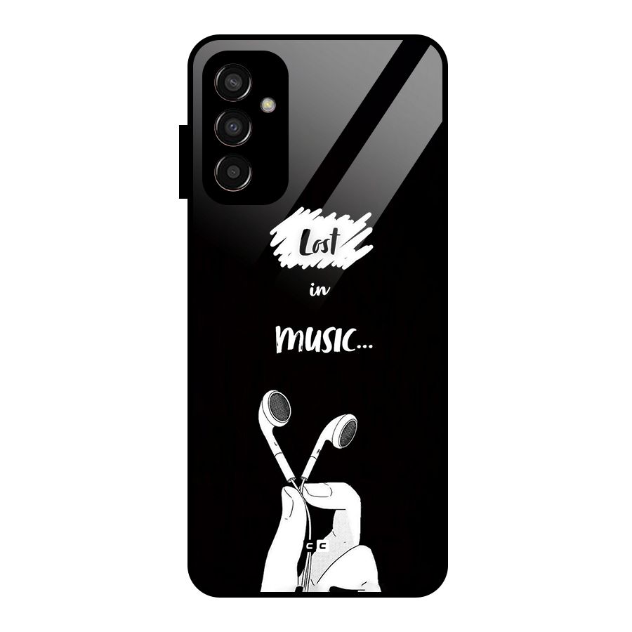 Lost In Music Glass Back Case for Galaxy F13