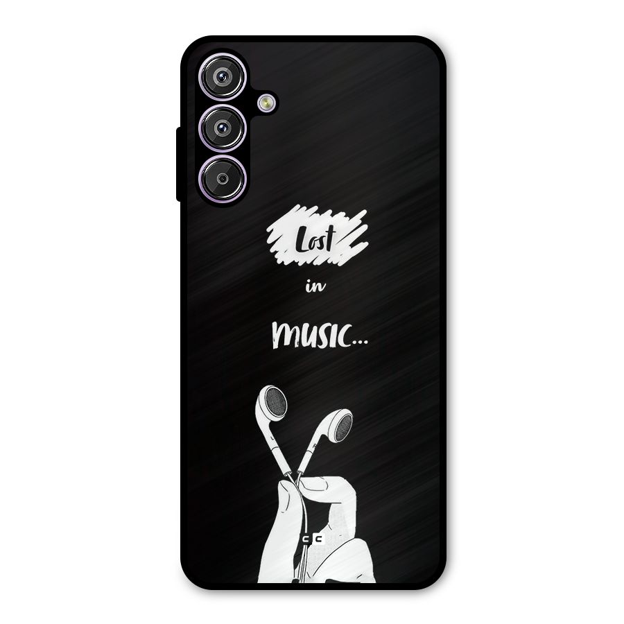 Lost In Music Metal Back Case for Galaxy M15