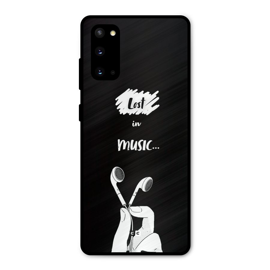 Lost In Music Metal Back Case for Galaxy S20