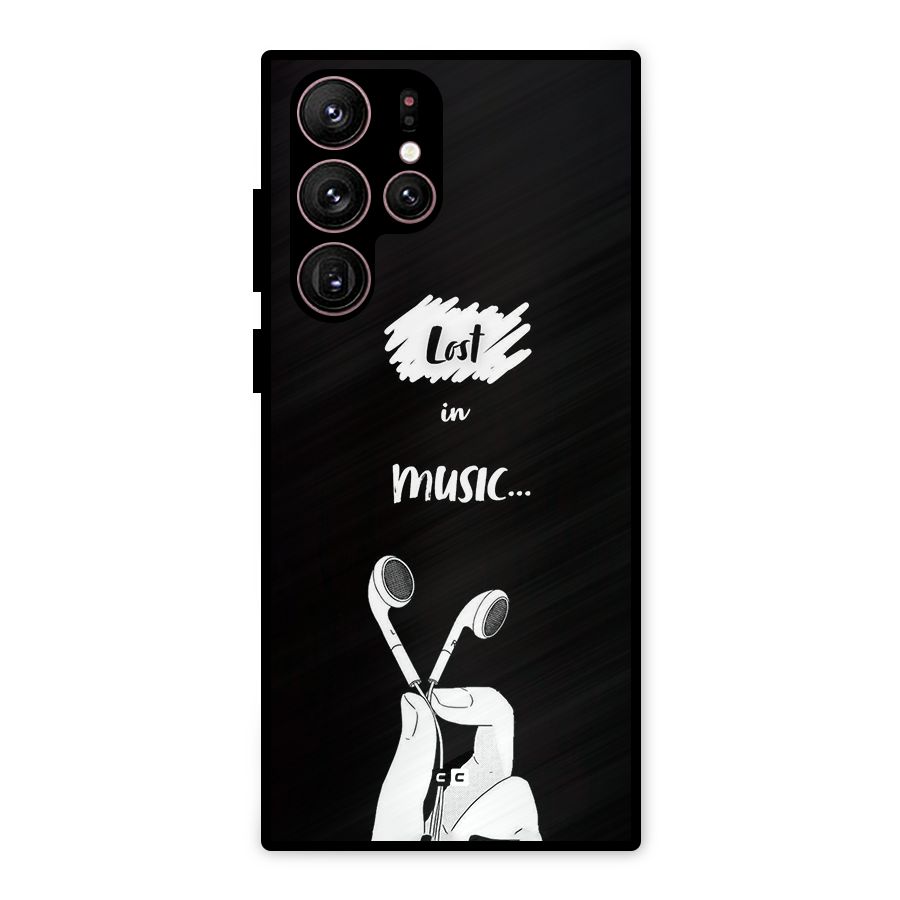 Lost In Music Metal Back Case for Galaxy S22 Ultra 5G
