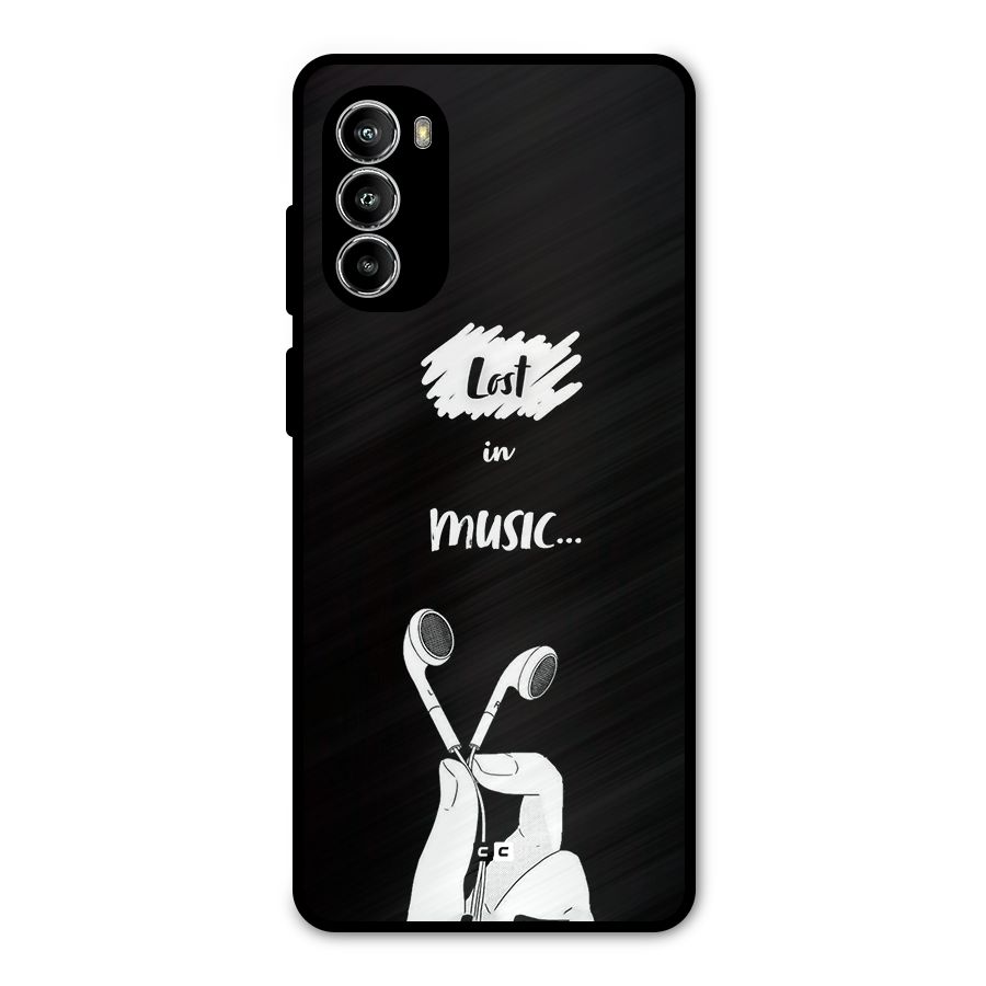 Lost In Music Metal Back Case for Moto G52