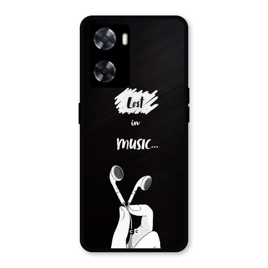 Lost In Music Metal Back Case for Oppo A77s