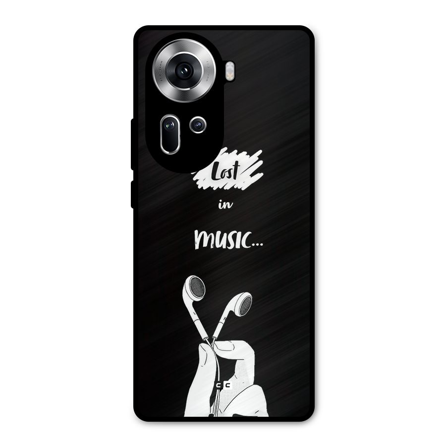 Lost In Music Metal Back Case for Oppo Reno11 5G