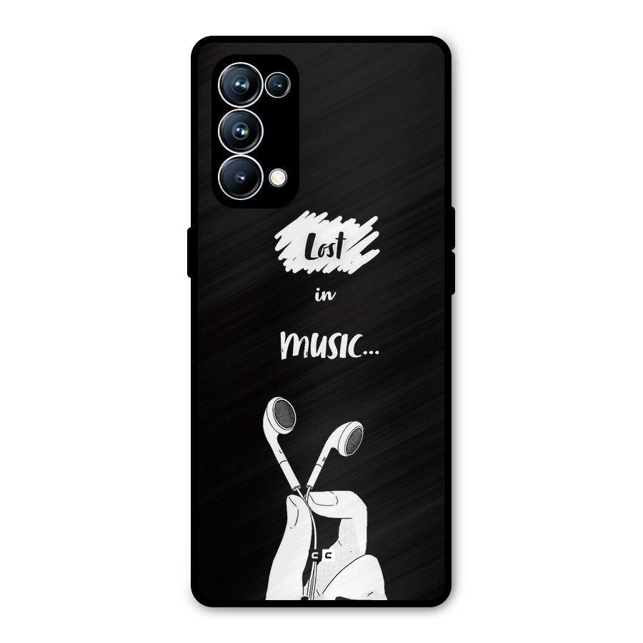 Lost In Music Metal Back Case for Oppo Reno5 Pro 5G
