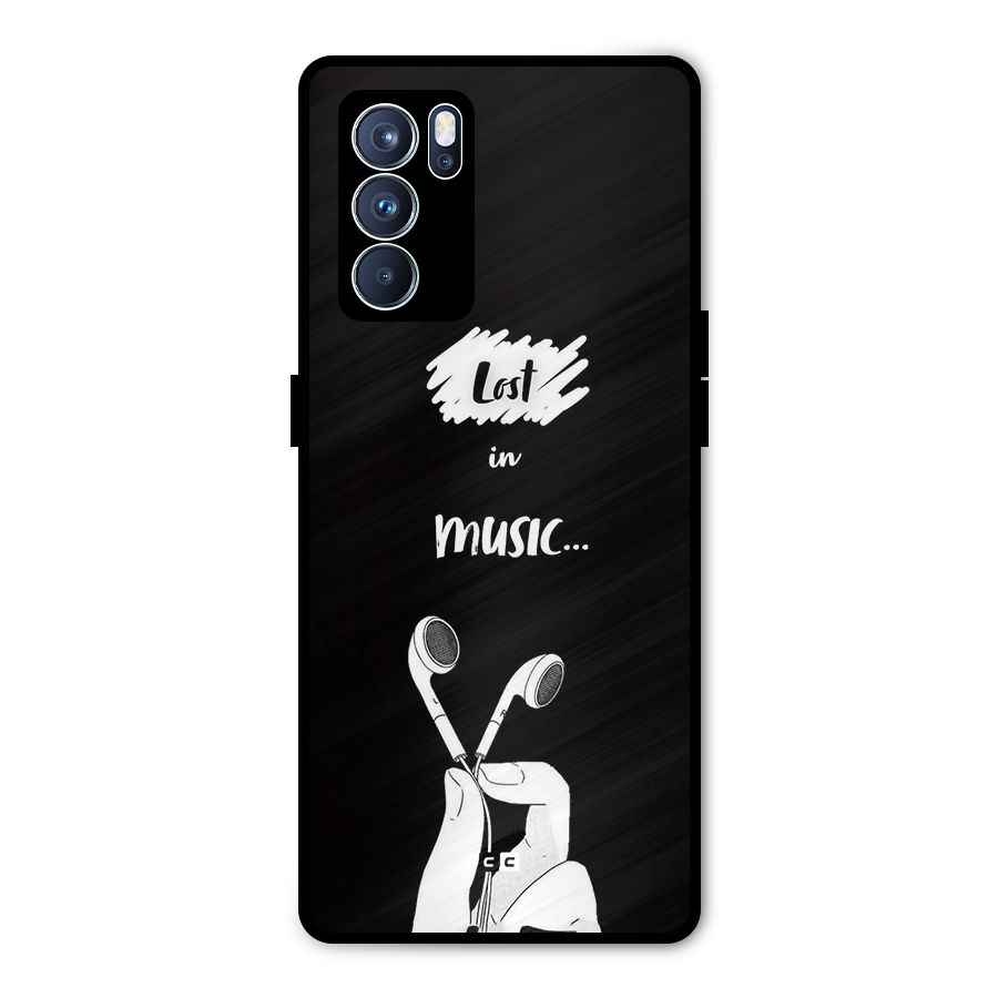 Lost In Music Metal Back Case for Oppo Reno6 Pro 5G