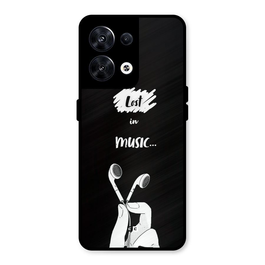 Lost In Music Metal Back Case for Oppo Reno8 5G