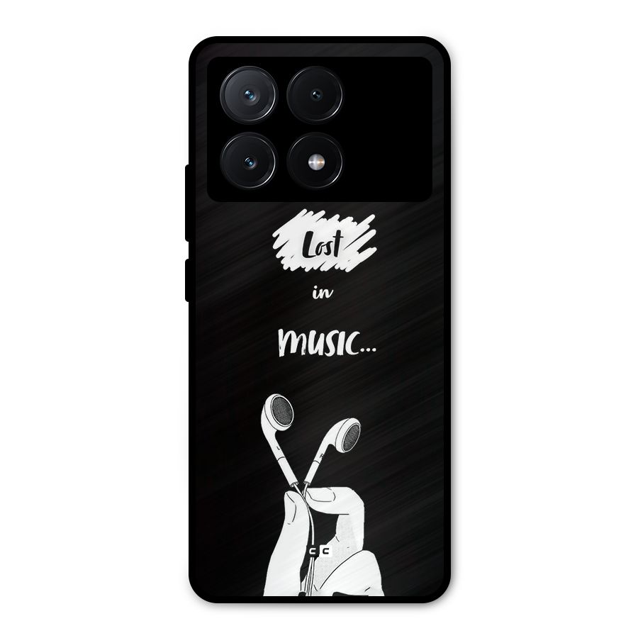Lost In Music Metal Back Case for Poco X6 Pro