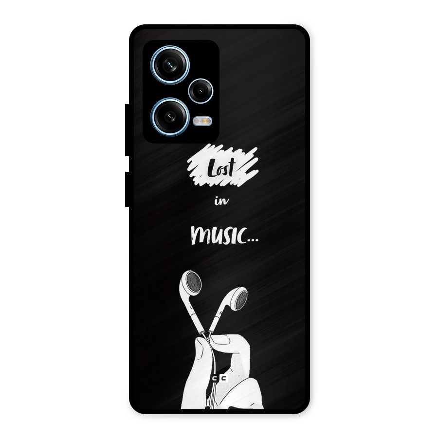 Lost In Music Metal Back Case for Redmi Note 12 Pro