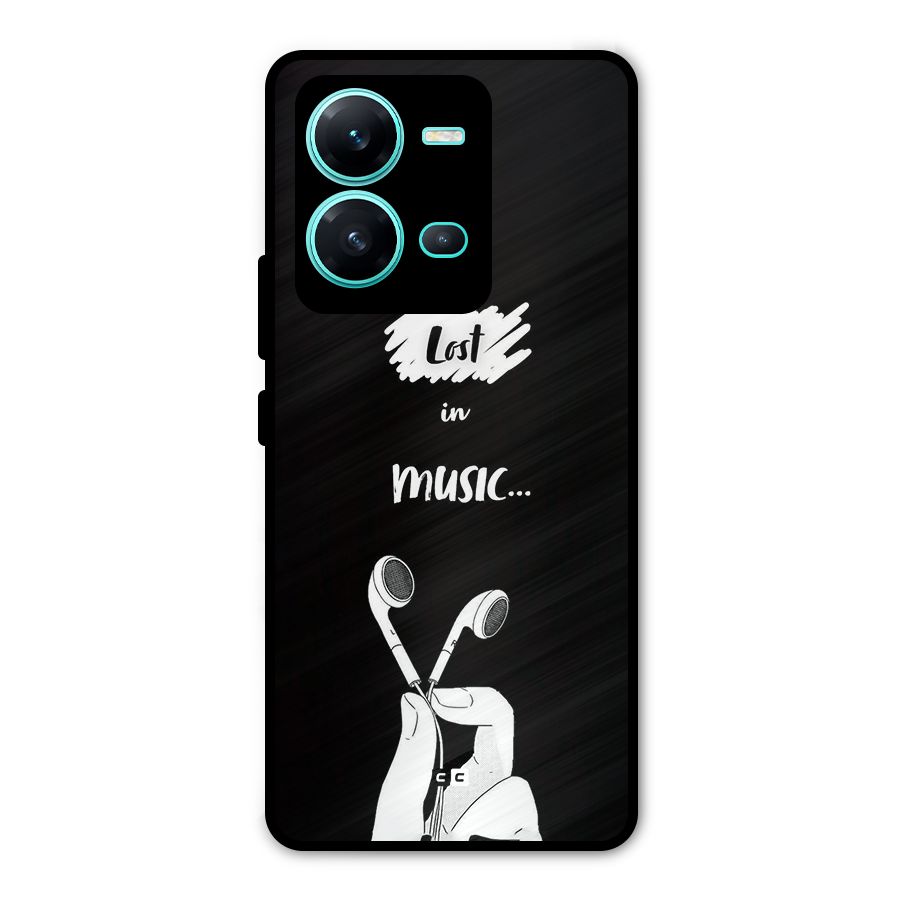 Lost In Music Metal Back Case for Vivo V25