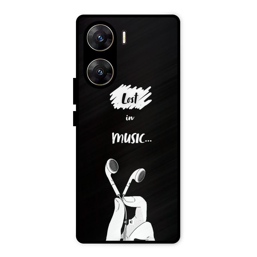 Lost In Music Metal Back Case for Vivo V29e