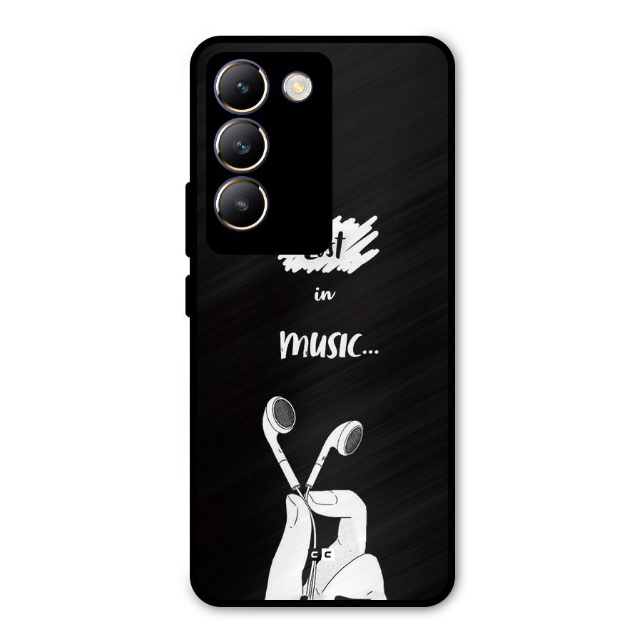 Lost In Music Metal Back Case for Vivo Y200e