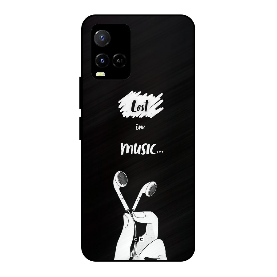 Lost In Music Metal Back Case for Vivo Y21A