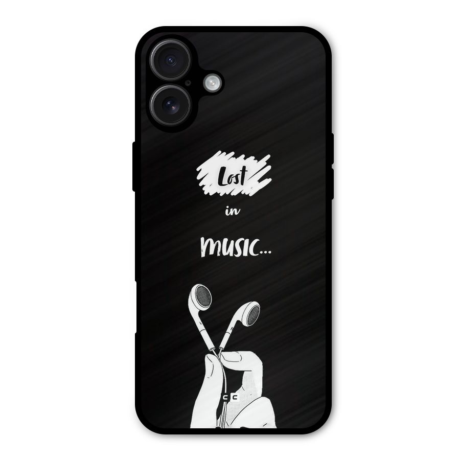 Lost In Music Metal Back Case for iPhone 16 Plus