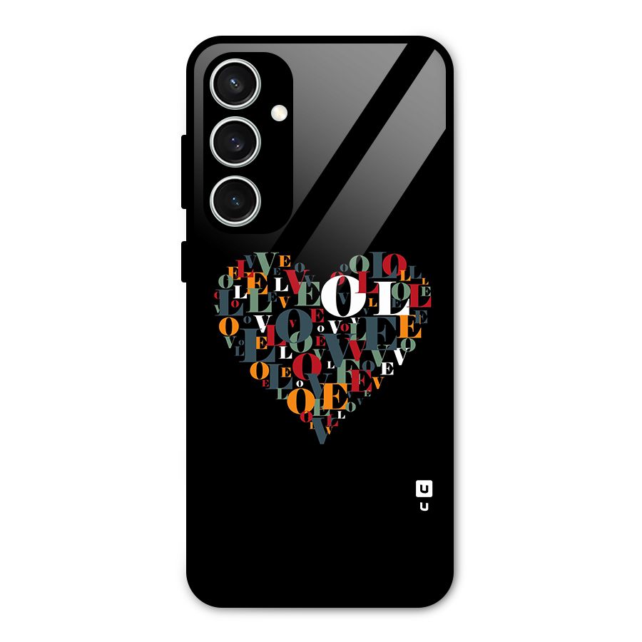Love Abstract Heart Art Glass Back Case for Galaxy S23 FE