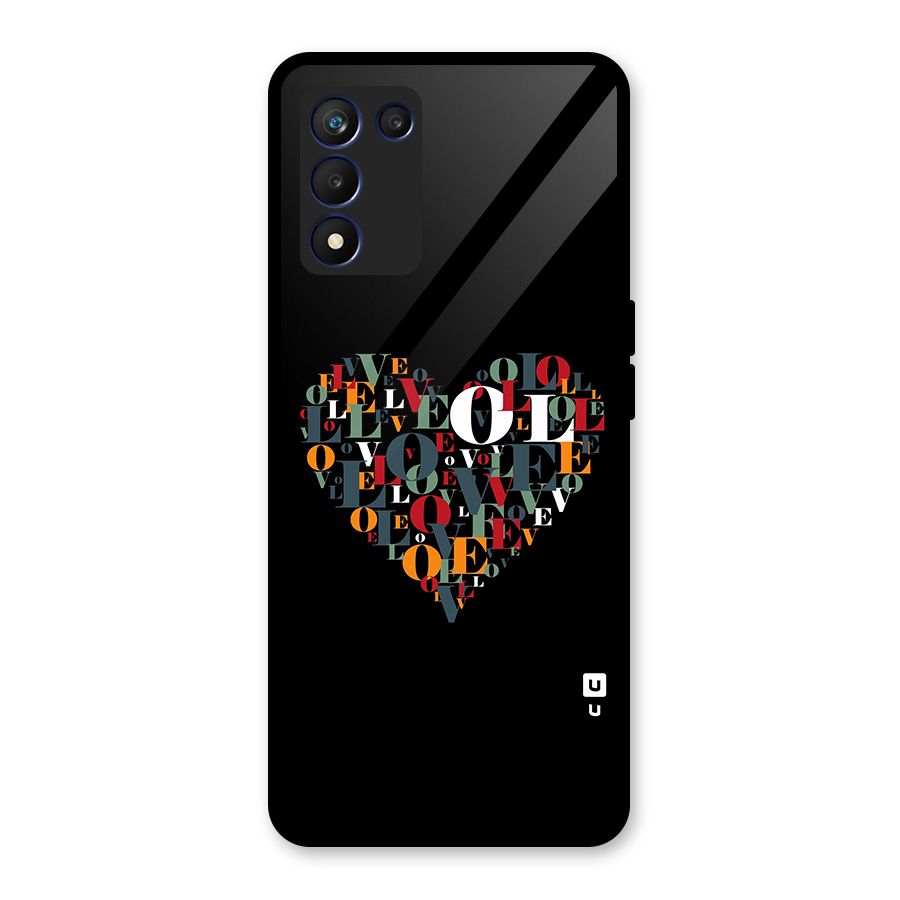 Love Abstract Heart Art Glass Back Case for Realme 9 5G Speed