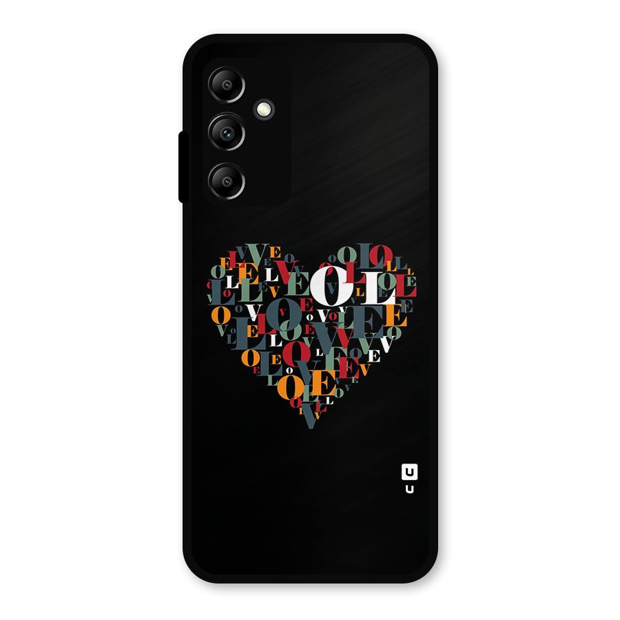 Love Abstract Heart Art Metal Back Case for Galaxy A14 5G