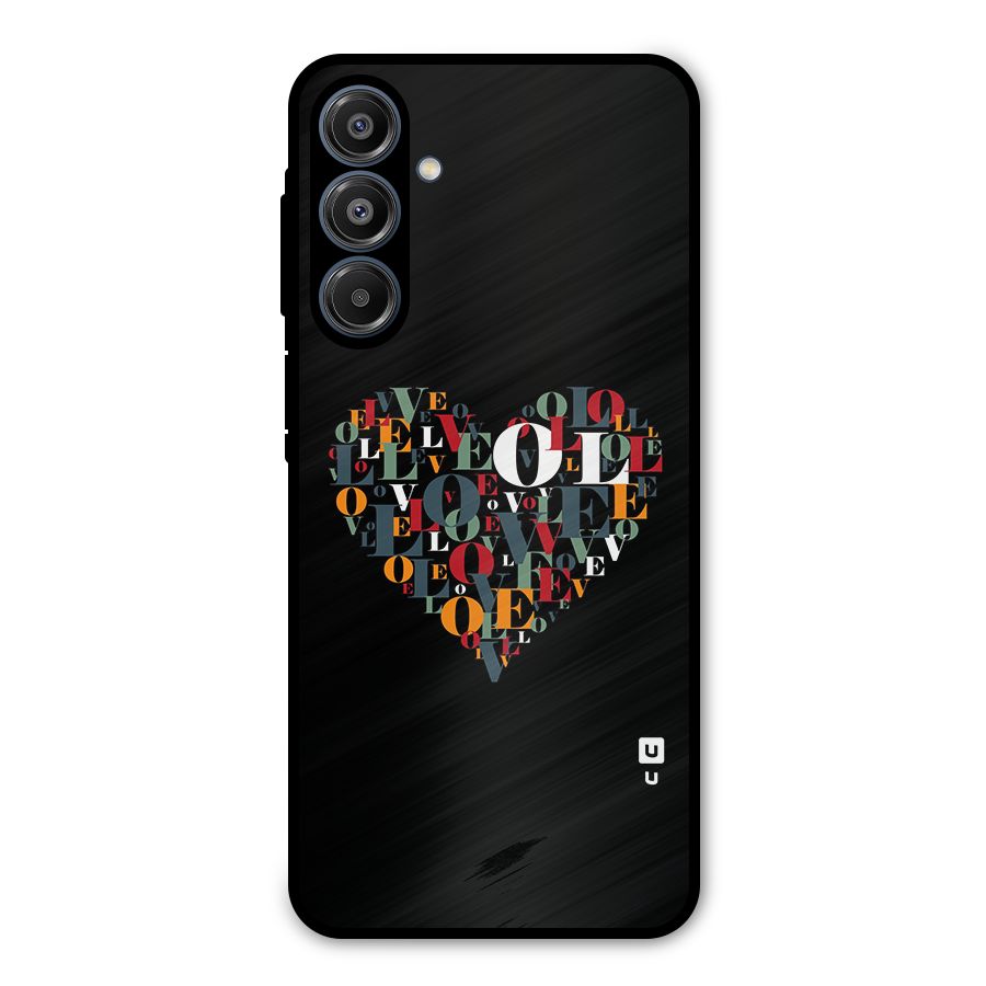 Love Abstract Heart Art Metal Back Case for Galaxy A16 5G