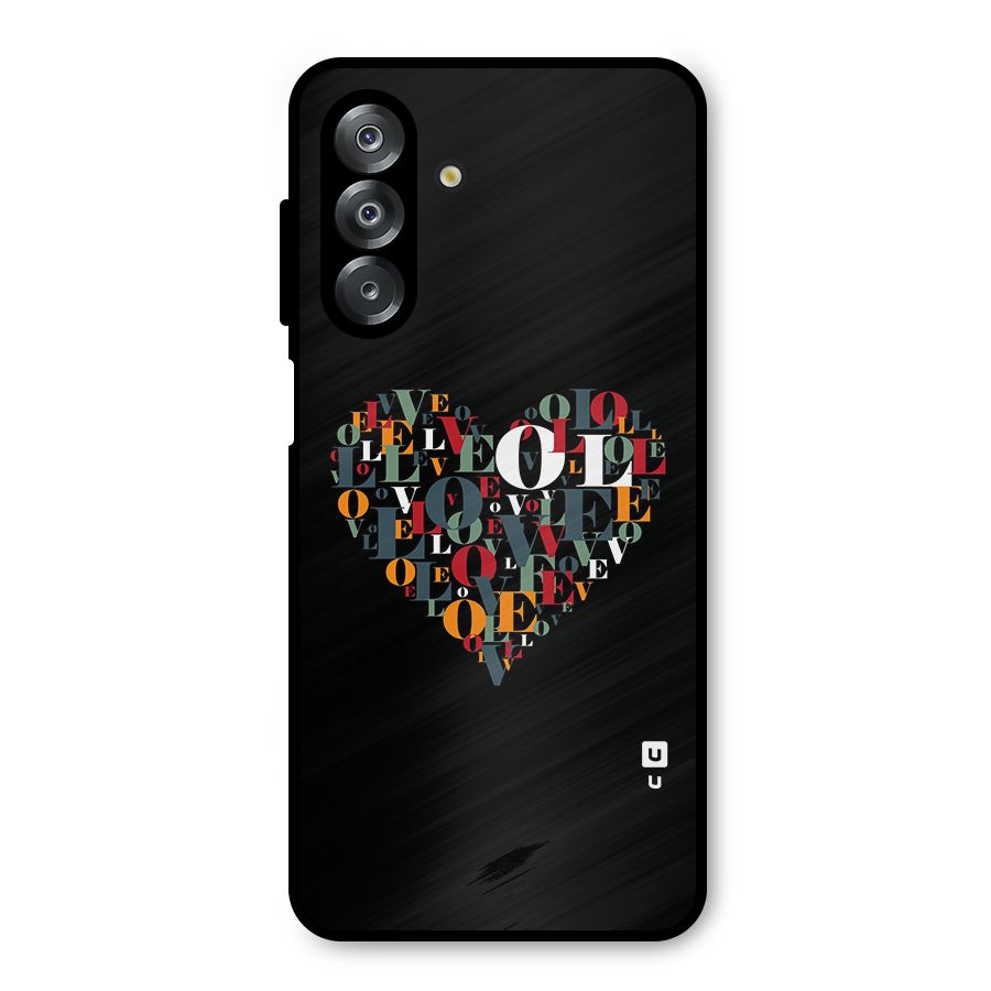 Love Abstract Heart Art Metal Back Case for Galaxy A26