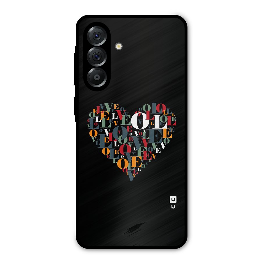 Love Abstract Heart Art Metal Back Case for Galaxy A56