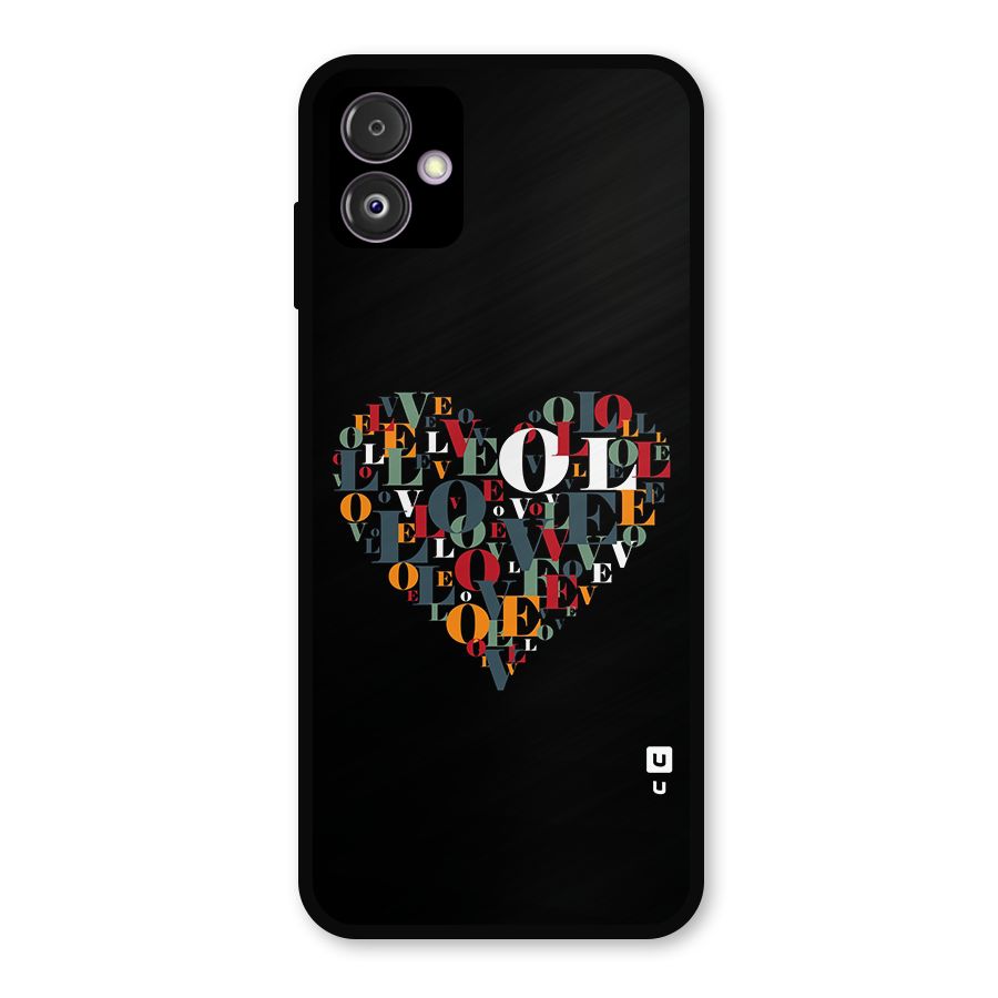 Love Abstract Heart Art Metal Back Case for Galaxy F14