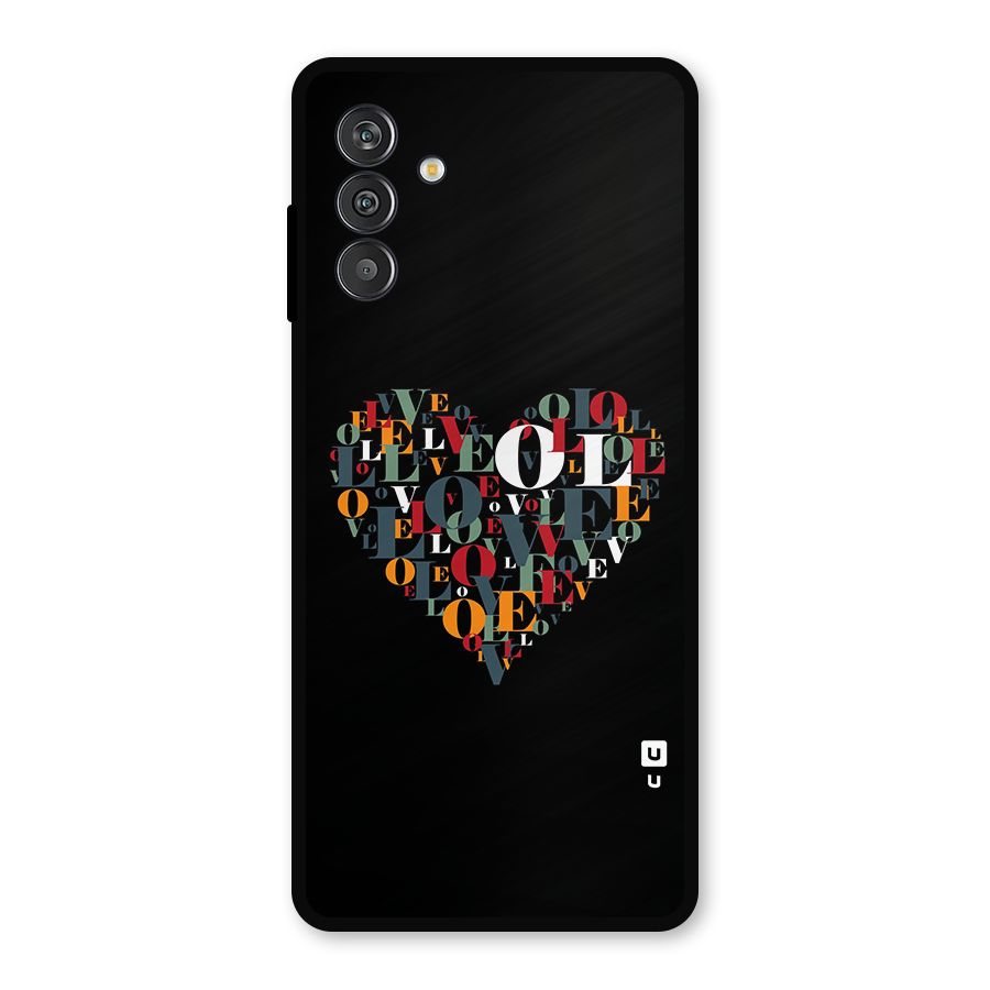 Love Abstract Heart Art Metal Back Case for Galaxy M13