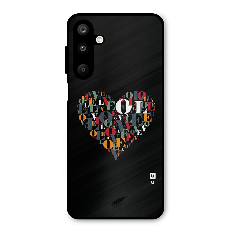 Love Abstract Heart Art Metal Back Case for Galaxy M16