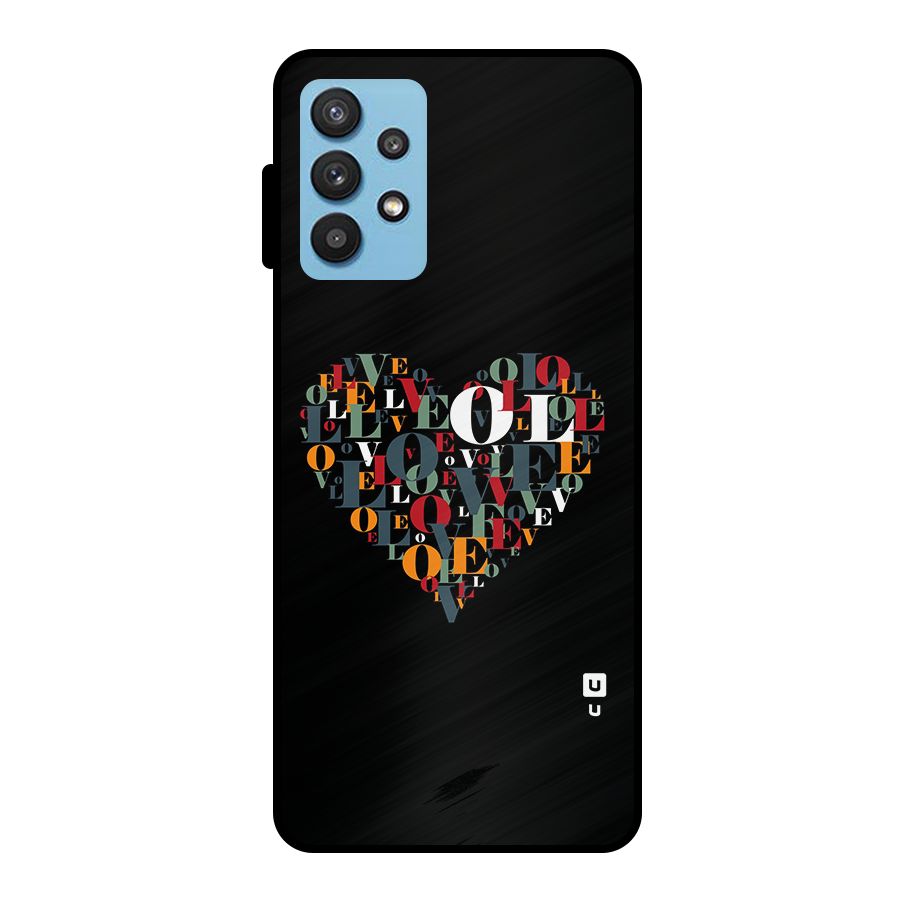 Love Abstract Heart Art Metal Back Case for Galaxy M32 5G