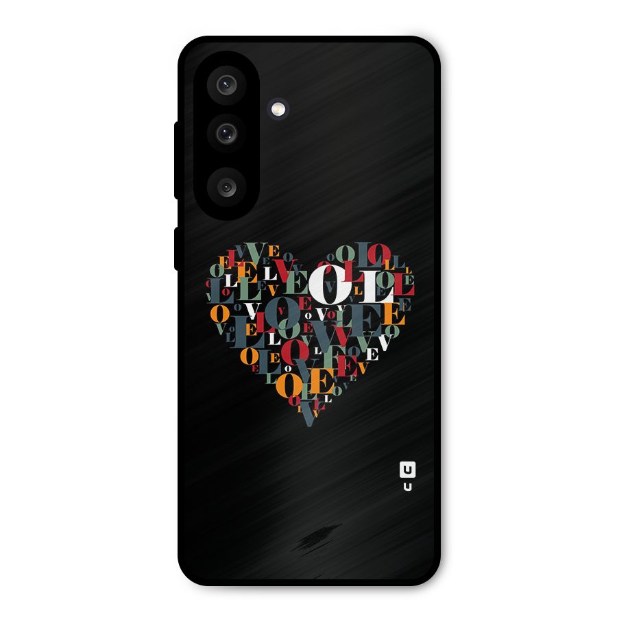 Love Abstract Heart Art Metal Back Case for Galaxy M56