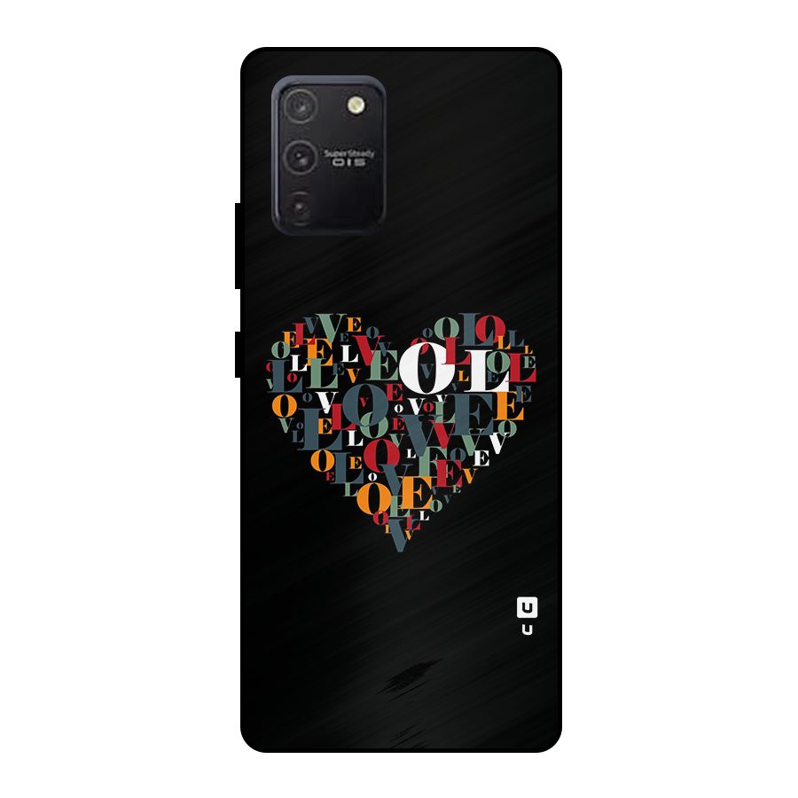 Love Abstract Heart Art Metal Back Case for Galaxy S10 Lite